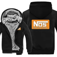 NOS Nitrous Oxide Systems Hoodies Men Coat Winter Warm Fleece NOS Nitrous Oxide Sweatshirts Jacket 2