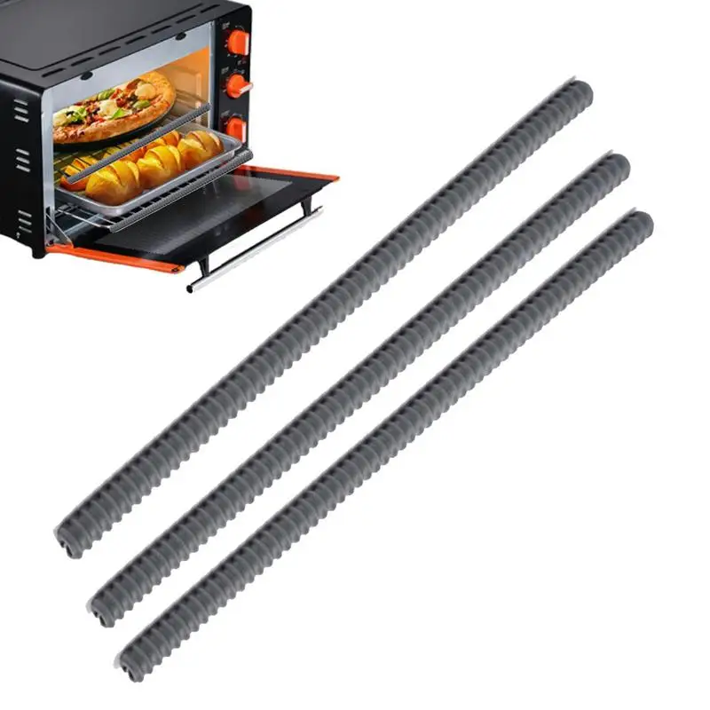 

Oven Edge Guard Oven Rack Protectors Oven Guards For Inside The Oven 3 Pieces Heat Resistant Oven Guards Cutterable Reusable
