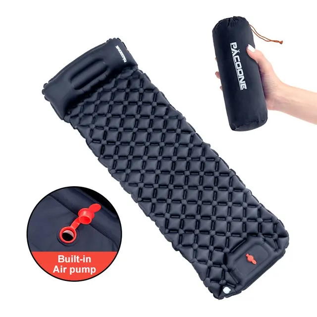 Inflatable Camping Mattress with Pillow 1
