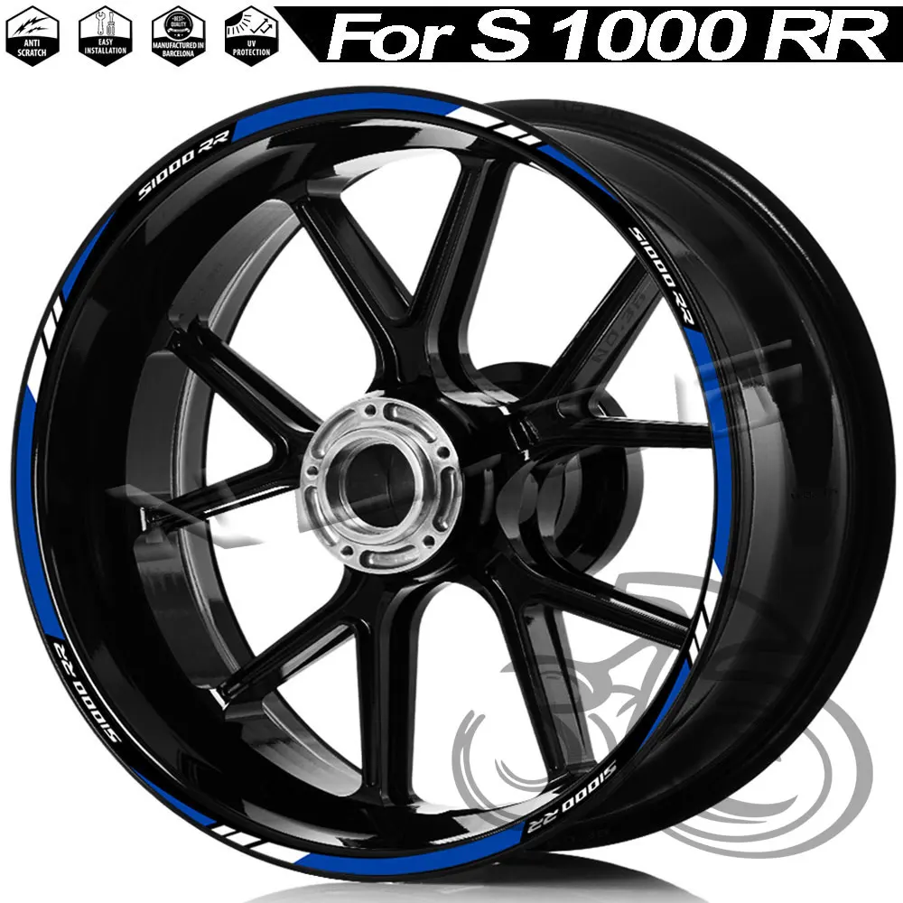 Waterproof Motorcycle Wheel Stickers & Rim Stripe Decals Tape Accessories