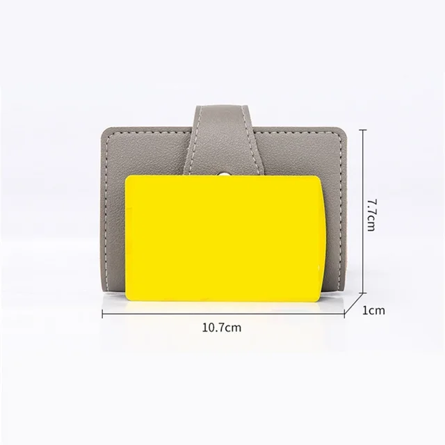 1PC Donna Uomo Pelle 26 Slot ID Porta carte di credito Custodia a portafoglio con blocco RFID Borsa da tasca 3