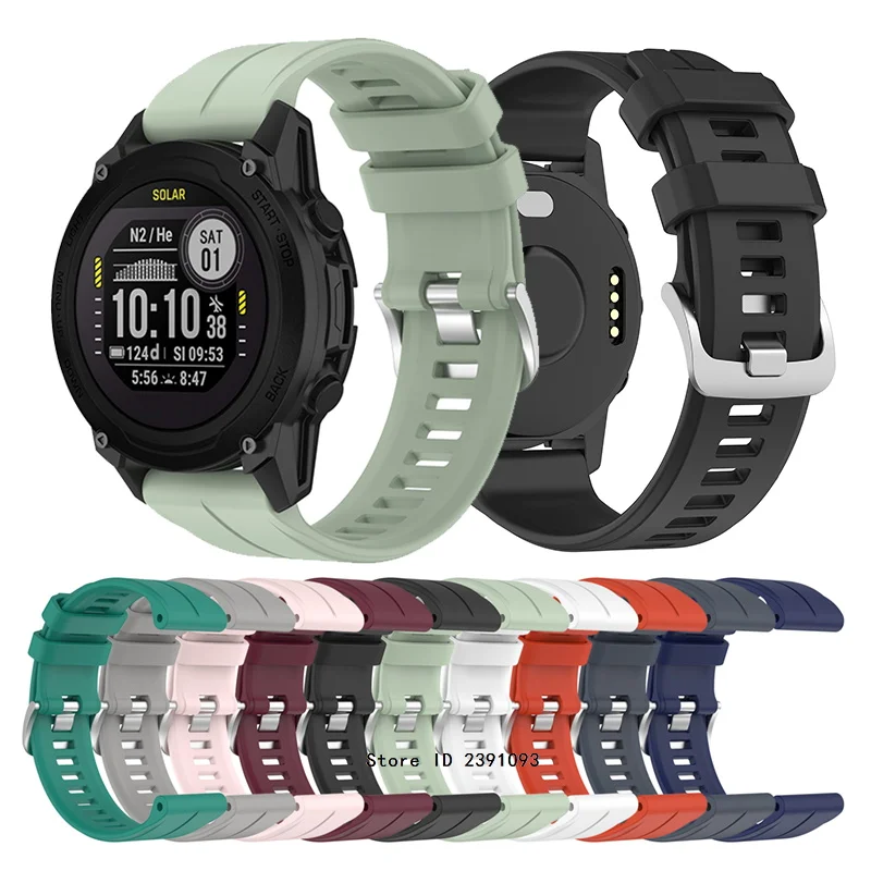 

Sport Strap For Garmin instinc 2 Smart Watch Silicone Sport Bracelet Band For Fenix 5 6 7 Pro Forerunner 955 965 945 S62