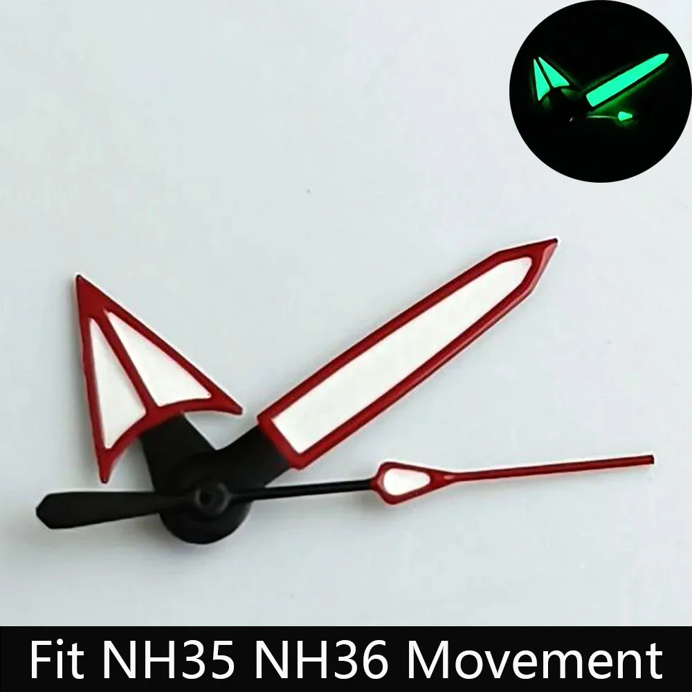 Watch Pointer Green/Blue-green Glow Suitable for N H35/NH36 Sports Watch Pointer Accessories Watch Accessories