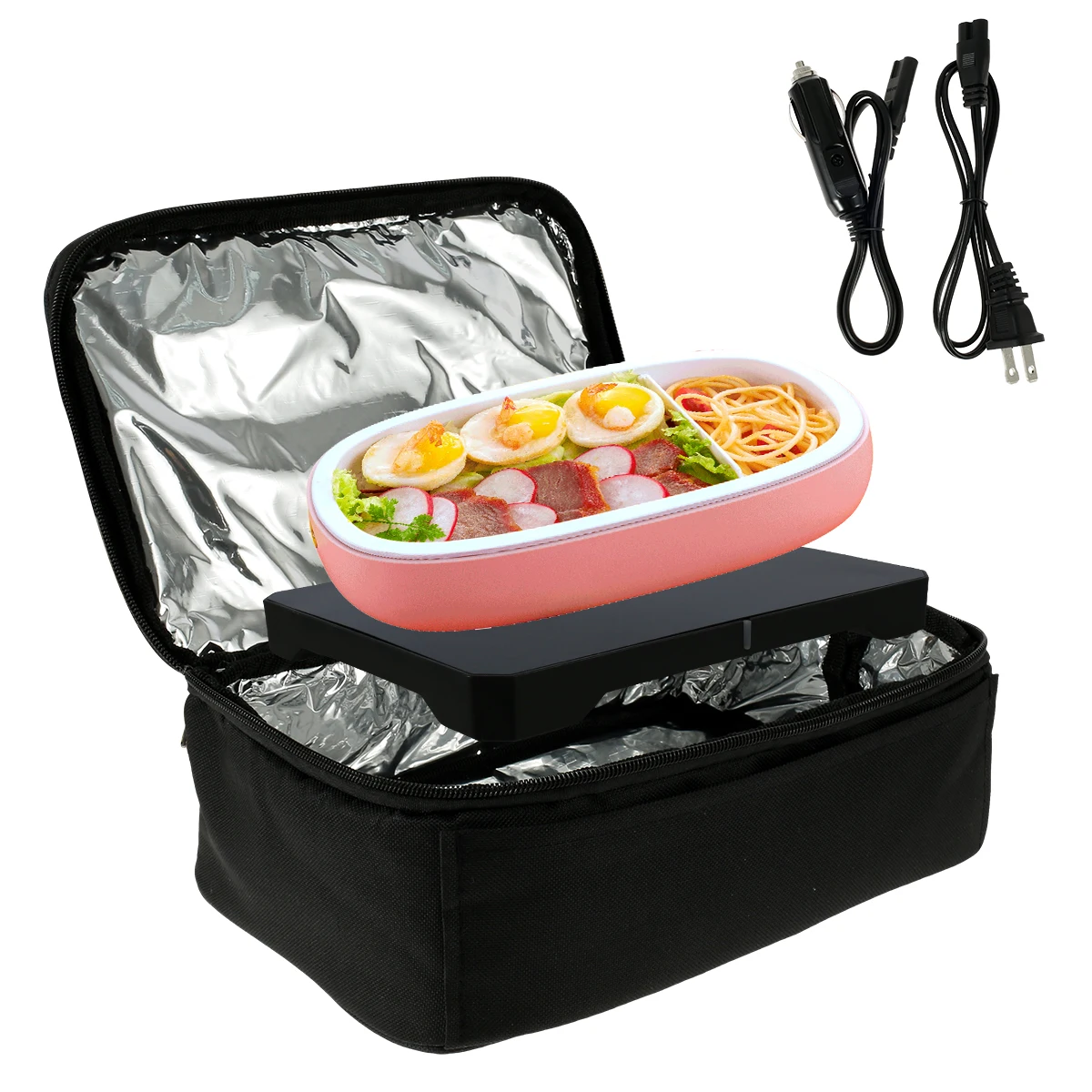 

Electric Heating Bag Household Car Travel Camping Electric Lunch Box Car Food Warmer Kitchen Portable Food Heater Mini Oven Bag