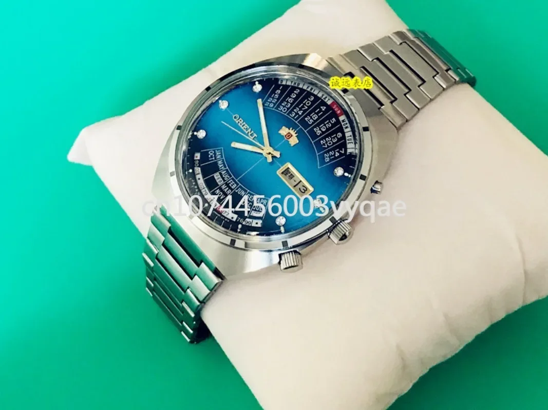 Orologio Giapponese Originale, Orologio Meccanico Completamente Automatico Con Calendario Perpetuo A Doppio Leone Orientale, Orologio Con Calendario P