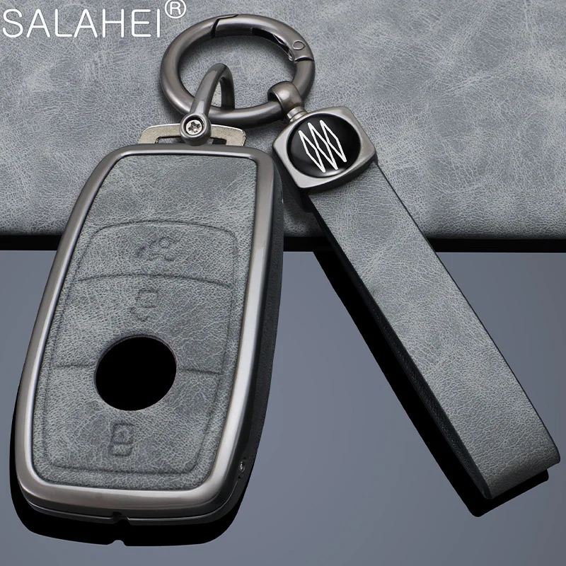 

Car Smart Key Case Cover Keychain for Mercedes Benz A C E S G Class GLC CLE CLA GLB GLS W177 W205 W213 W222 X167 AMG Accessories
