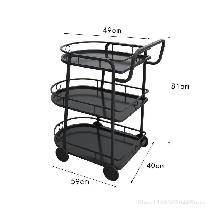 Nordic Dining Car Trolley Home Beauty Salon Dining Room Hotel Wine Cake Tea Trolley Mobile Commercial