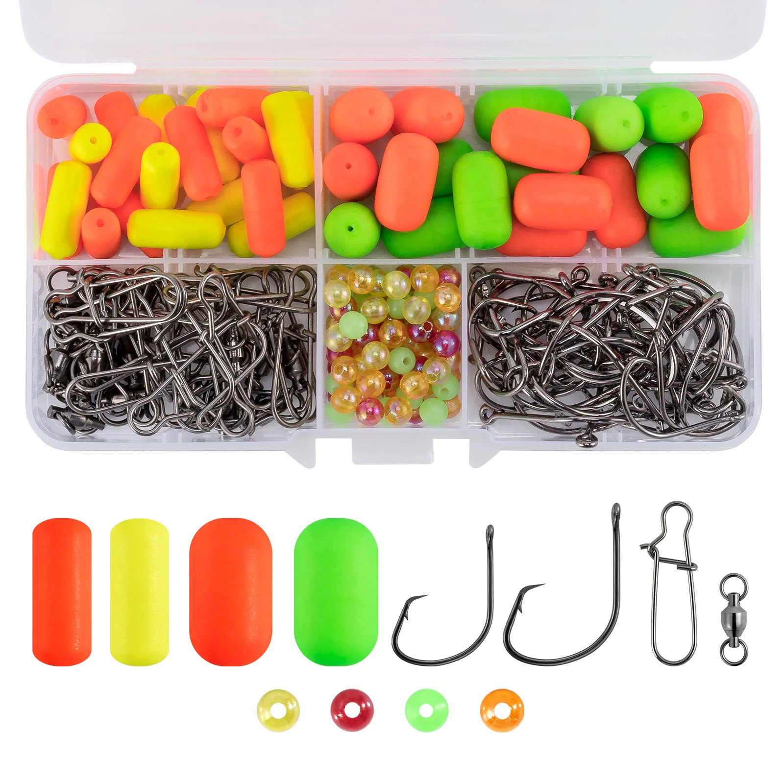 200pcs Pompano Rig Making Kit Surf Fishing Rig Saltwater Fishing Hook