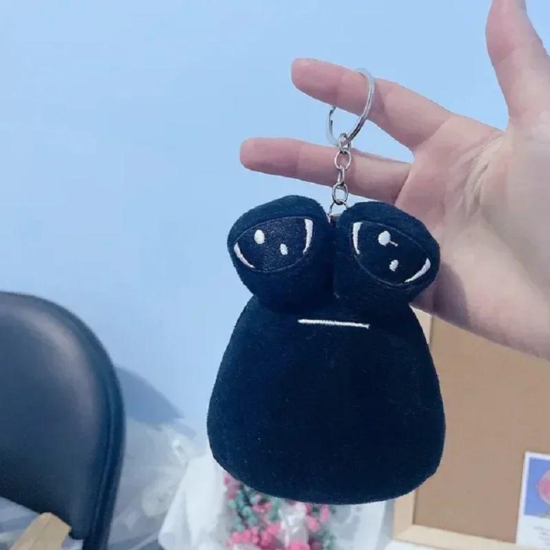 Hot 10cm Game My Pet Alien Pou Plush Keychain Furdiburb Emotion Alien Plushie Stuffed Animal Pou Doll For Kids Birthday Gift 5