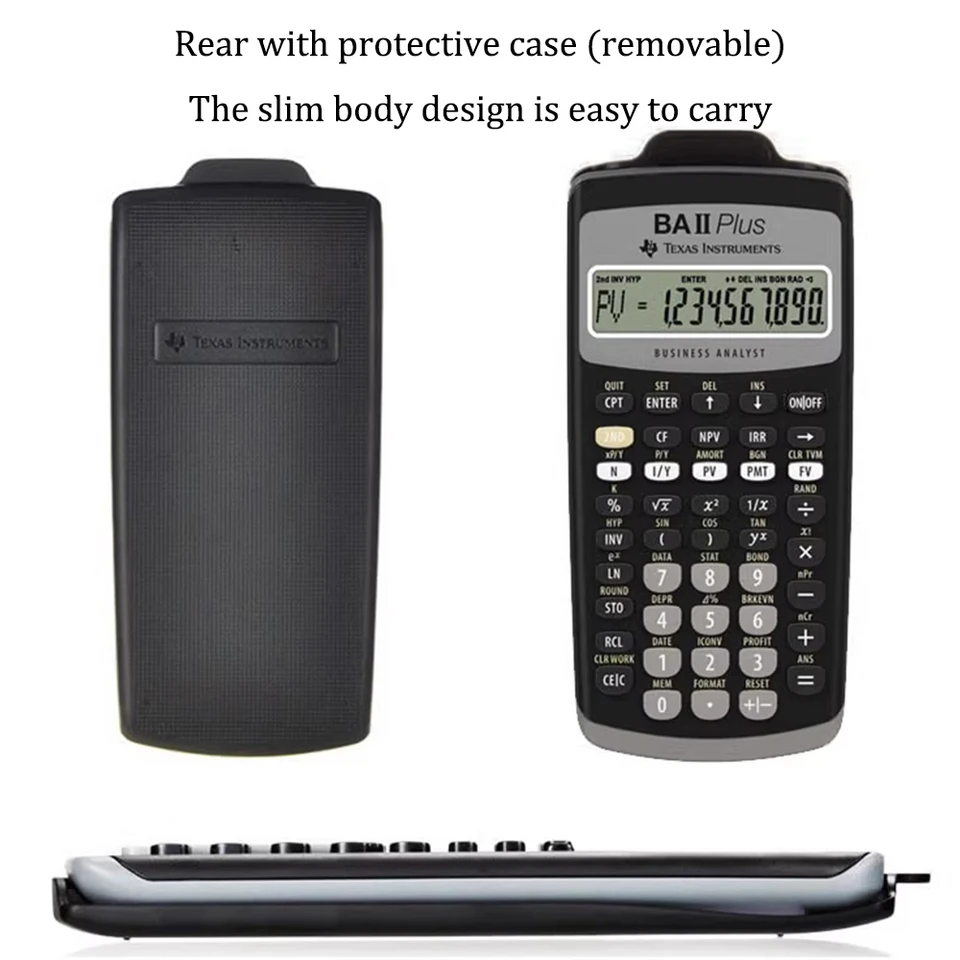 Texas Instruments BA II Plus 関数電卓 CFA CFA電卓 Texas Instrument BA2 Plus Pro  Texas Texas Instruments BA II Plus 電卓