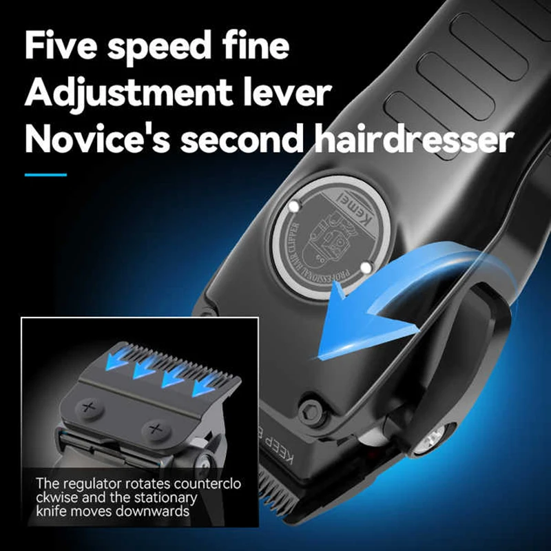 Kemei 1827 zinc alloy Combo Hair Clippers for Men Adjustable Hair