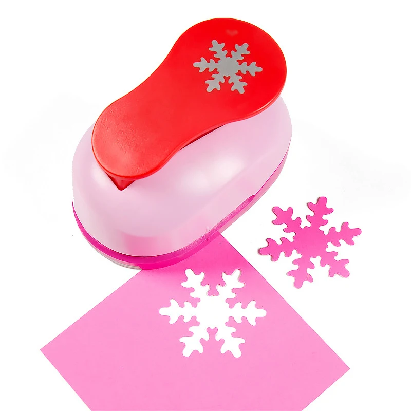 Different Size Snowflake Shaped Craft Punch Child Diy Tools Paper Cutter  Eva Scrapbook Christmas Snow Hole Puncher