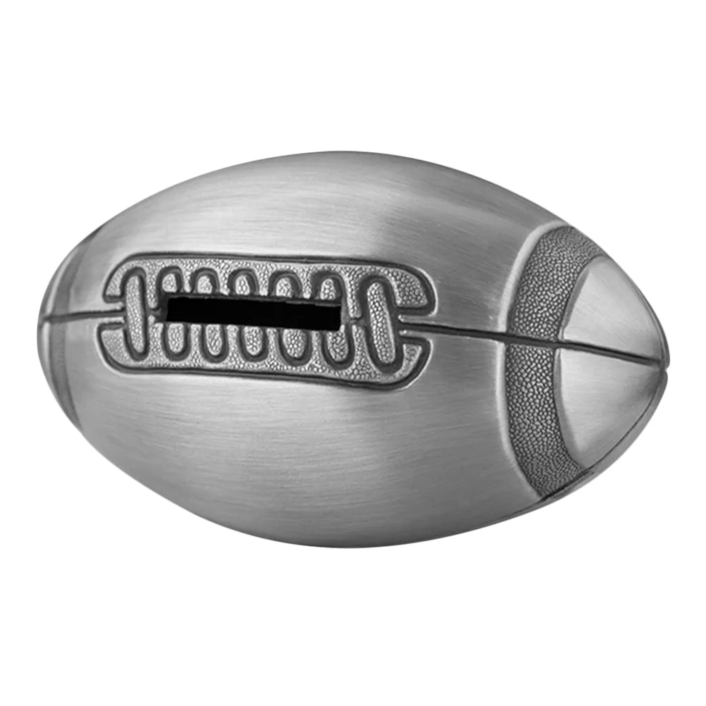 

Piggy Bank Kids Coin Bank Decor Desktop Adult Piggy Bank Rugby Shaped Adornment