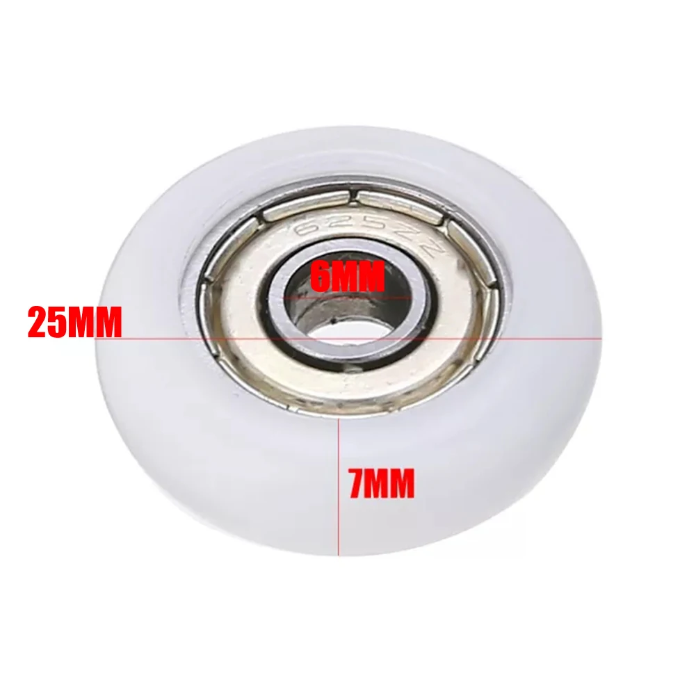 10pcs Diameter 19mm/23mm/25mm Fasteners Bathroom Bearing Door Runner Sliding Shower Door Roller Pulley Replacement Part shower door rollers sliding door roller shower room pulley shower room rollers