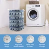 Large Free Standing Clothes Storage Pouch with Lid Toy Bag Bedroom Laundry Dirty Clothes Basket Drawstring Foldable Laundry Bag 4