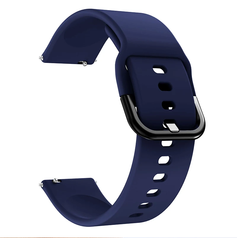 Enhanced Rubber Watch Strap Bracelet - 20mm/22mm, Universal Fit
