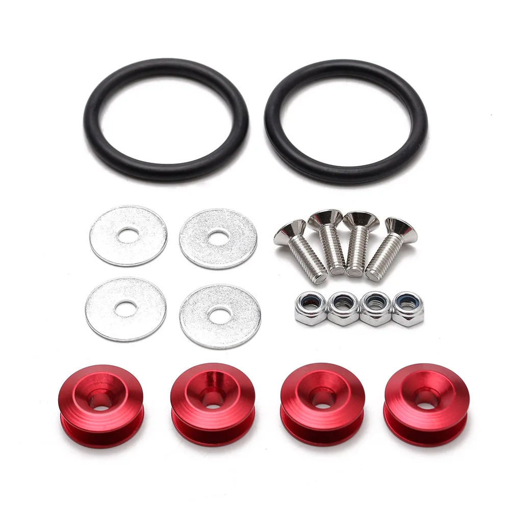 Kit di fissaggio per paraurti a sgancio rapido, in gomma, accessori per auto a sgancio rapido, adatto per supporto paraurti, kit universale a sgancio rapido per auto, camion, SUV (16 pezzi