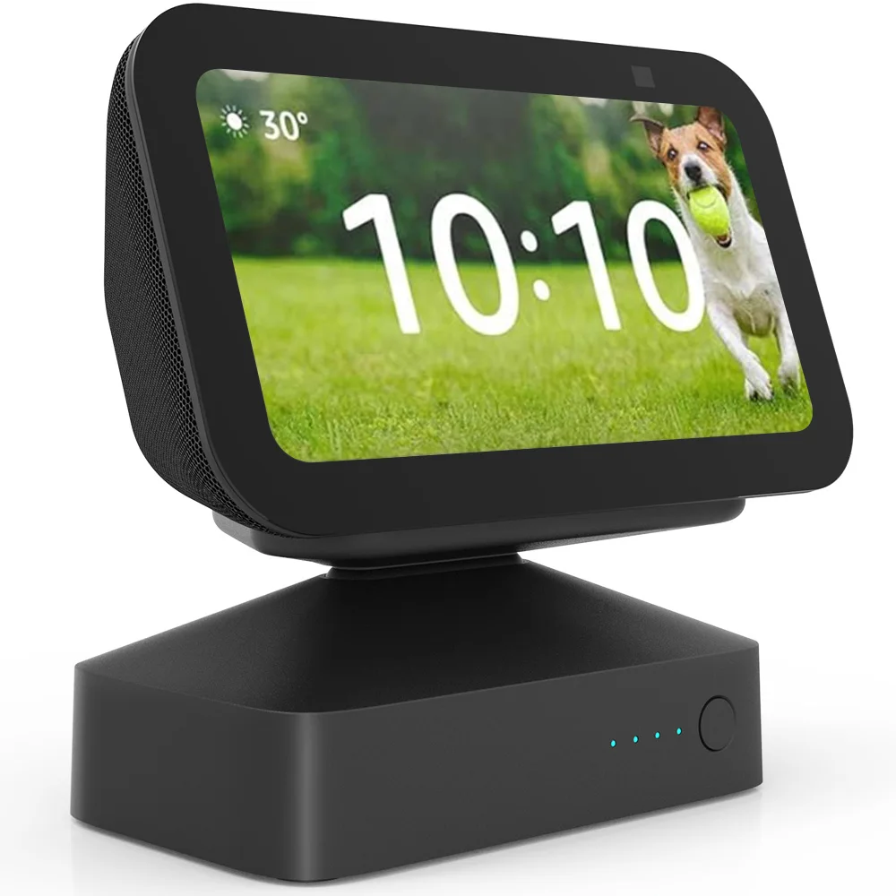 Ggmm Es5 (3A Generazione) Base Batteria Originale Per Amazon Echo Show 5 (3A Generazione) Smart Display Charging Staion Alexa Amazon Stand