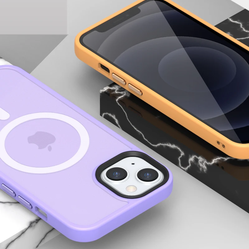 iphone 13 pro max clear case For iPhone 13 Pro Max 13Pro Case Mag Case Luxury Magnet Adsorption Wireless Charging Cover for iPhone 12 Pro Max Cases Fundas apple iphone 13 pro max case