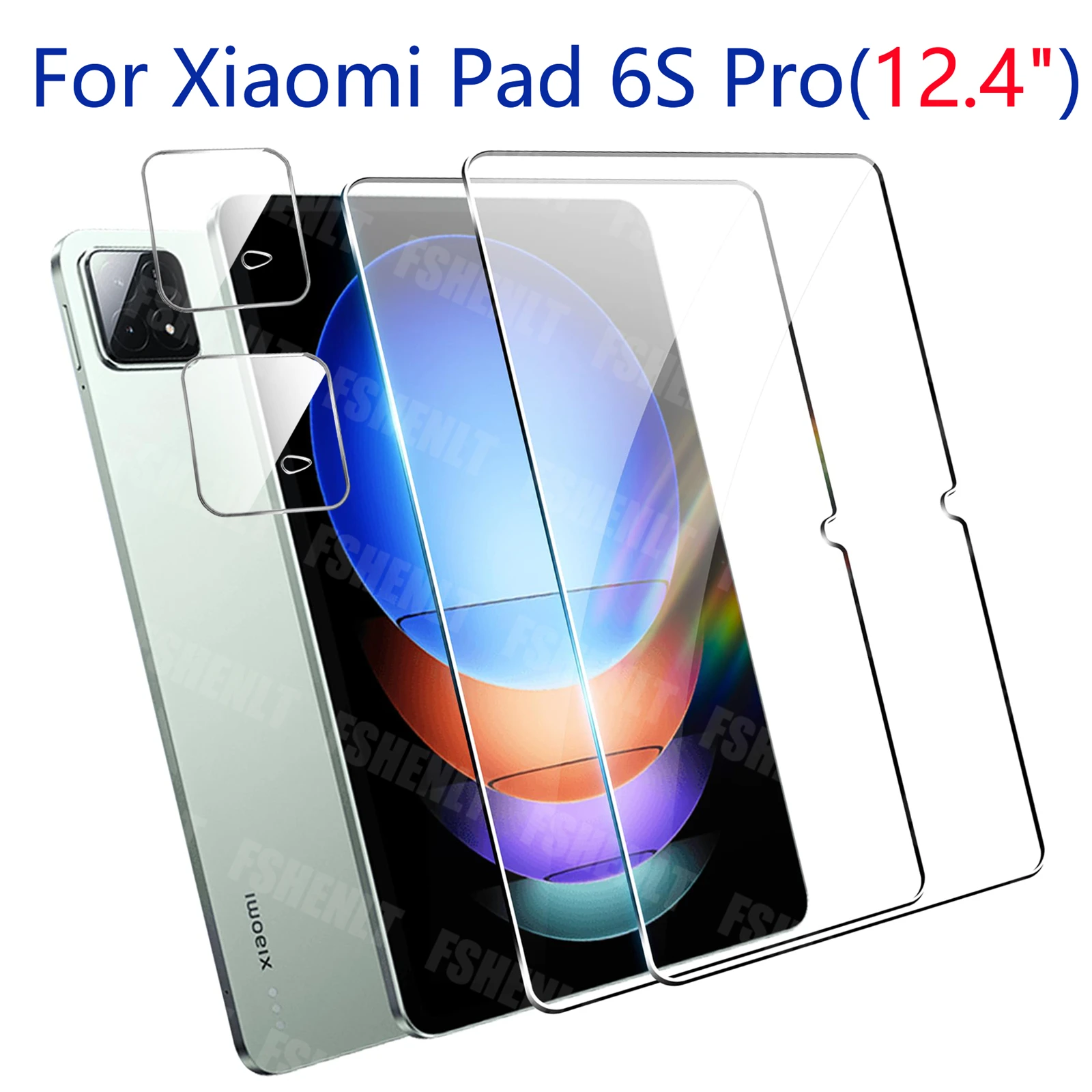 

Защитная пленка для Xiaomi Pad 6S Pro, 12,4 дюйма, 2024 HD, защита экрана с камерой, закаленное стекло, твердость 9H, защита от царапин