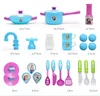 [Disney] Lights and sound Frozen Simulated kitchen set play kitchen food play house set kids cooking toys for girl birthday gift 3