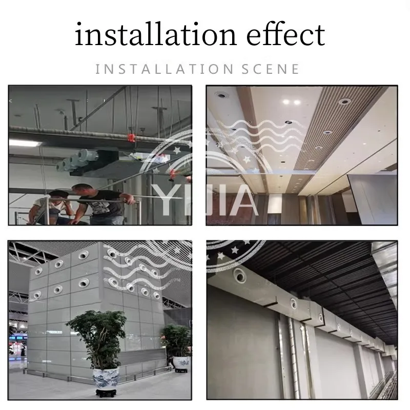ABS Circular Jet Spherical Nozzle Air Vent Central Ventilation Adjustable Remote Jet Fresh Outlet Valve for Ventilating Device air vent damper