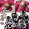 Nail Art Stamping Pen Set, Stainless Steel Tips, Unscented, with Flower and Geometric Patterns for DIY Manicure and Pedicure 3