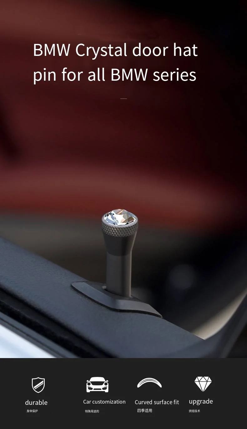 Suitable for BMW's entire range of crystal door lifting caps, door bolts, door c