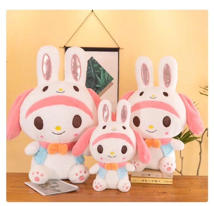 Sanrio My Melody Plush Oversized Transform Into A Rabbit Throw Pillow Kawaii Birthday Gifts