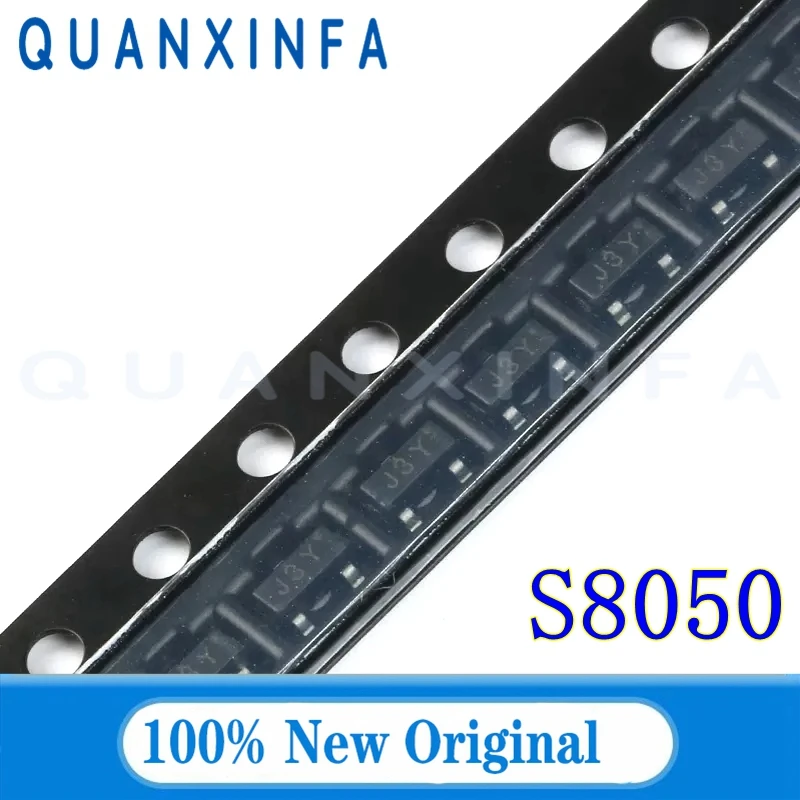 BJT Transistor 50-100PCS S8050 S8550 SS8050 SS8550 TL431 SOT23 Y1 J3Y 2TY Y2 SMD NPN/PNP transistors