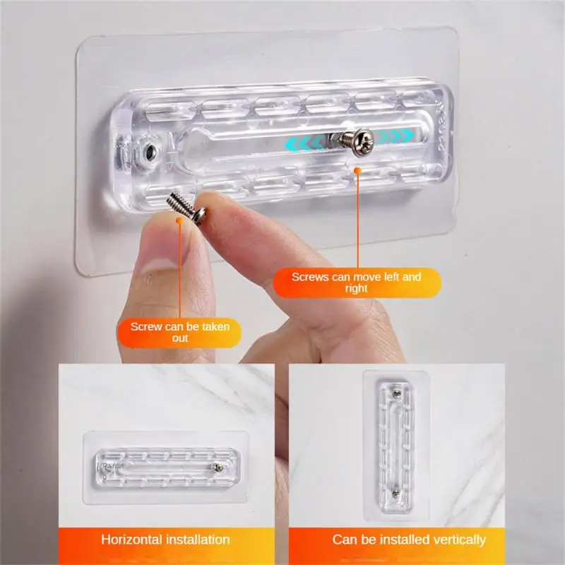 Nail Patch Strong Adhesive Variable Distance Double Hole Home Storage Gadgets Screw Paste Adjustable Non-marking Nail-free