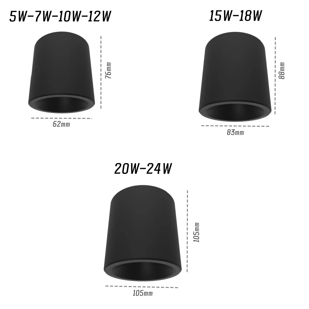 IP65 waterproof Round COB Ceiling Downlight 10W 12W 15W 18W 20W 24W Anti-glare AC85-265v for Bathroom Kitchen Balcony led downlight recessed ceiling spotlight ceiling lamps