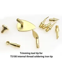 Heat Insert Nut Iron Tip Trimming kit C210/TS21/HS-02B Internal Thread Soldering Iron Tip 3D Print Modify Finishing Tool Brass - Image 5