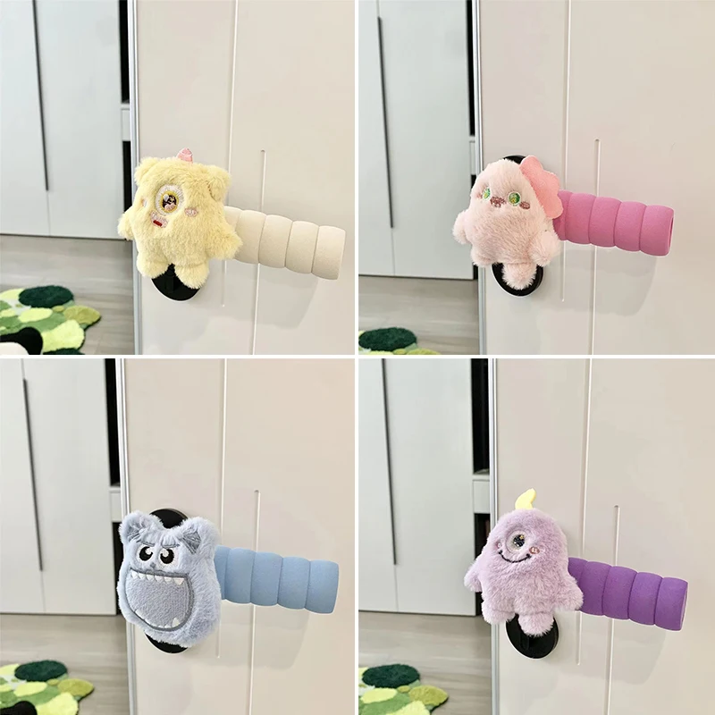 Cute Door Handle Cover Anti-collision Bedroom Door Handle Protector Anti-static Knob Cover Living Room Wall Protector