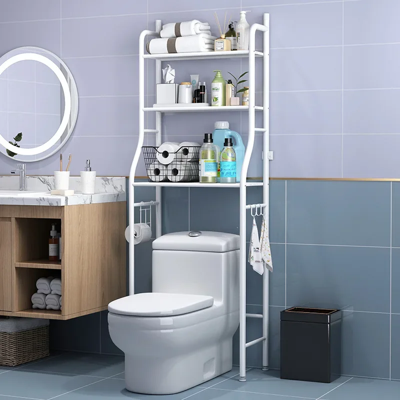 Bathroom Toilet Storage Rack Floor To Floor Toilet Rack Washroom Punching Free Washing Machine Basin Storage Wall Shelf bathroom shelf rack bathroom shelf wall shelf organizer bathroom storage rack storage rack wall shelf