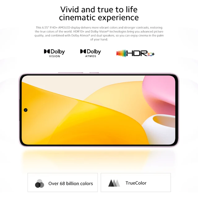 Original Global Version Xiaomi 12 Lite Snapdragon 778G 108MP Triple Camera NFC AMOLED Display 67W Turbo Charging 5