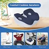 Portable Memory Foam Seat Cushion U-Shaped Office Car Airplane Pillow Back Support Pain Relief Pillow Ergonomic Body Support 5