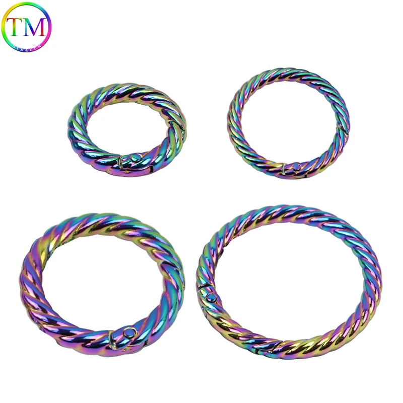 Metal Spring Ring O Ring Clasps Gold Lobster Clasps Clips Hooks For Diy Bags Shoulder Strap Belt Buckle Hardware Accessories