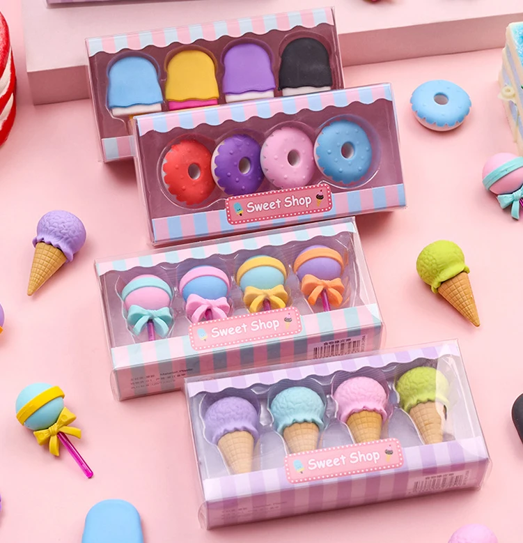 Ruunjoy Student Stationery Erasers Kids School Supplies Wholesale Earser  30PCS Per Set Rubber Cute School Kids Gift - China Creative Cartoon School  Supplies Donut Eraser, Children's Gift Simulation Dessert