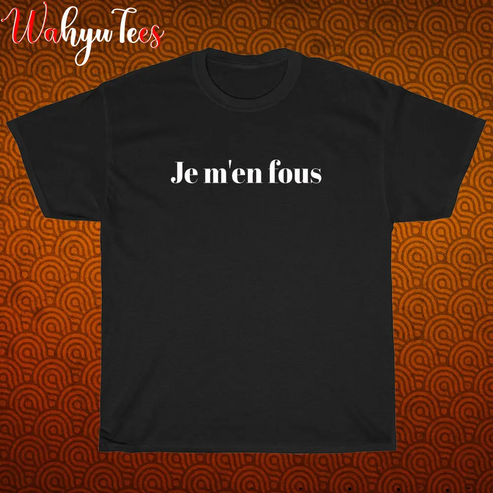 New Shirt Je M'en Logo Black Navy Grey White T-Shirt Size S-5xl