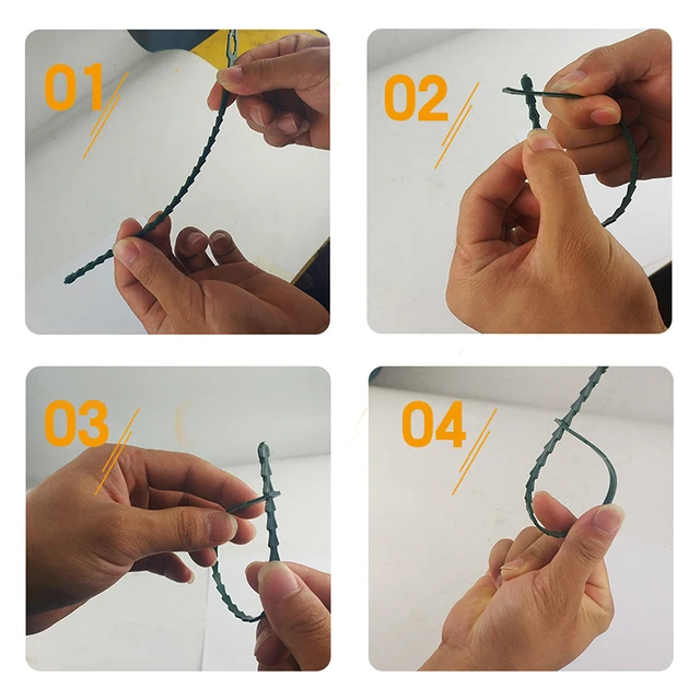 10/20 Db Újrahasznosítható Kerti Kábelkötegek Növényi Tartó Cserjék Rögzítőfa Reteszelő Nylon Állítható Műanyag Szerszámok - Image 6