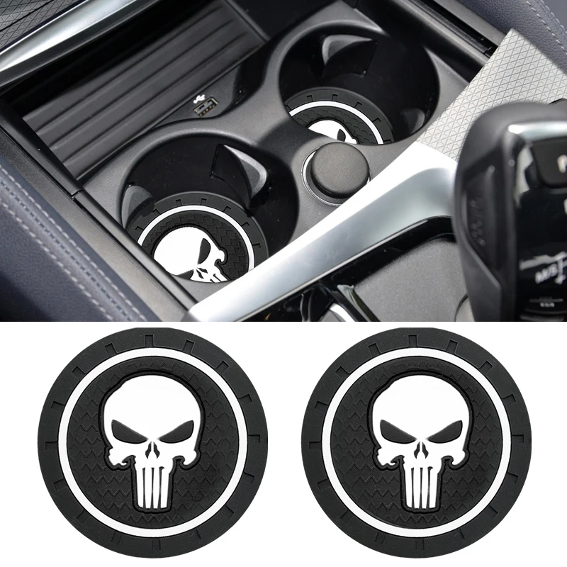 1/2pcs PVC Car Coaster Cup Holder Coasters Car Coaster Pads Silicone Anti Skid Pad Silicone Anti Slip Pad Non Slip Mat