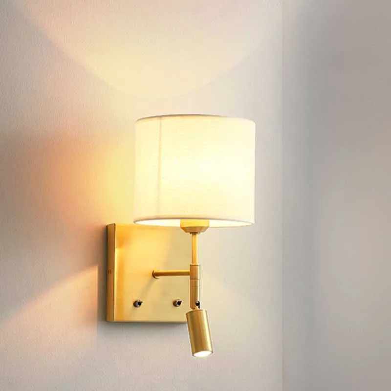 

Moonlight Copper Wall Lamp European LED Light Minimalist Design Wall Sconce Retro Corridor Wandverlichting Binnen Room Furniture