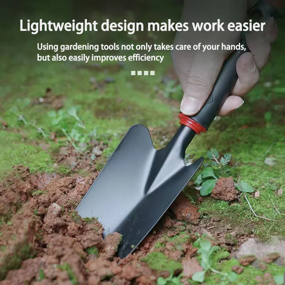 Essential Gardening Tool Set – 4-Piece Kit with Shovel, Rake, Hoe, and Trowel – Perfect