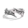 Angel and Devil Wings Couple Thai Silver Ring Personalized Opening Ring 2