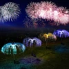 1/2/4PCS Outdoor Solar Garden Light Landscape Lighting Solar Jellyfish Fiber Optic Lights Fireworks Atmosphere Lamp for Yard Gar 4
