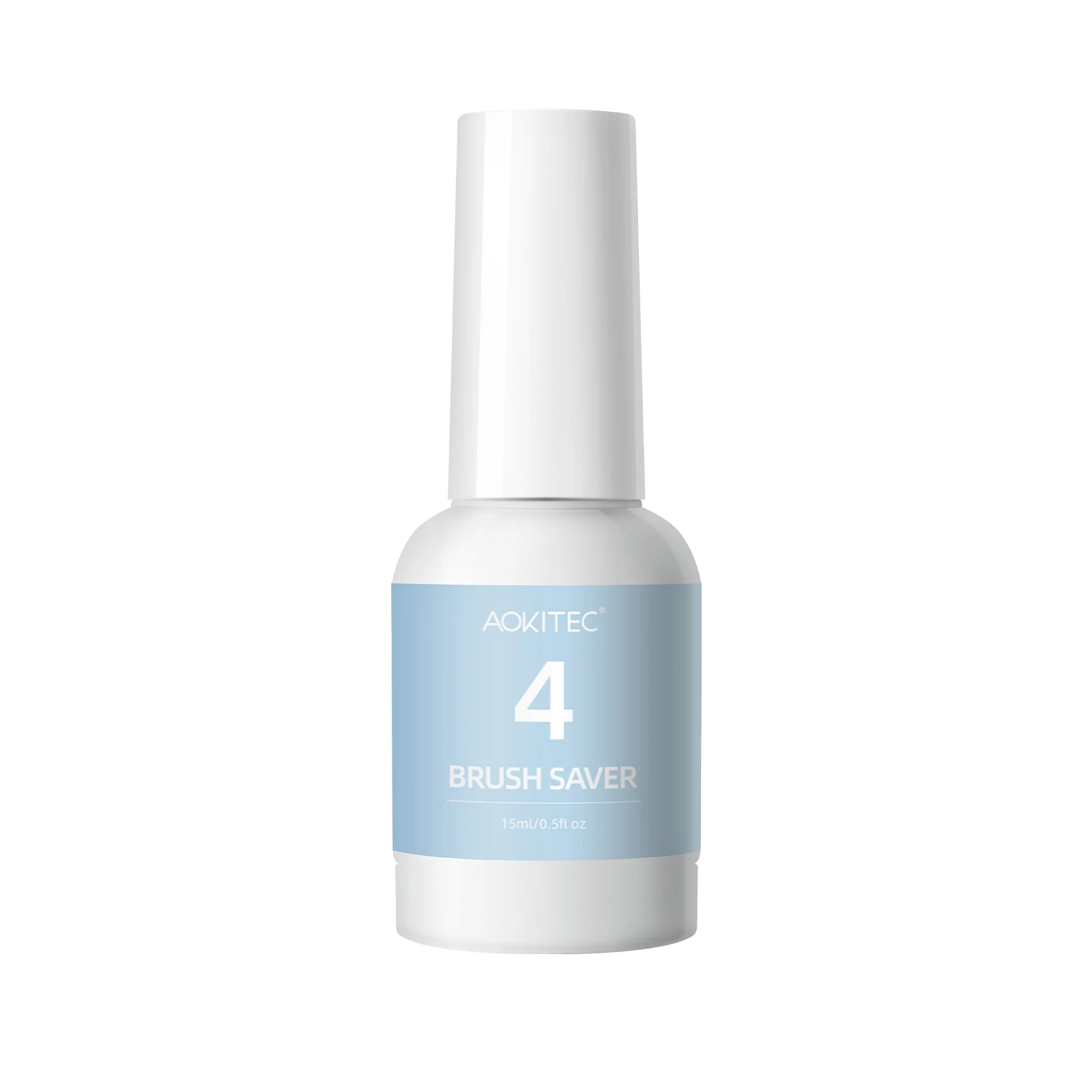 Aokitec 15ML Brush Saver Nail Gel Glue Curing for Dipping Powder 1PC Function Gel Soak Off Varnish