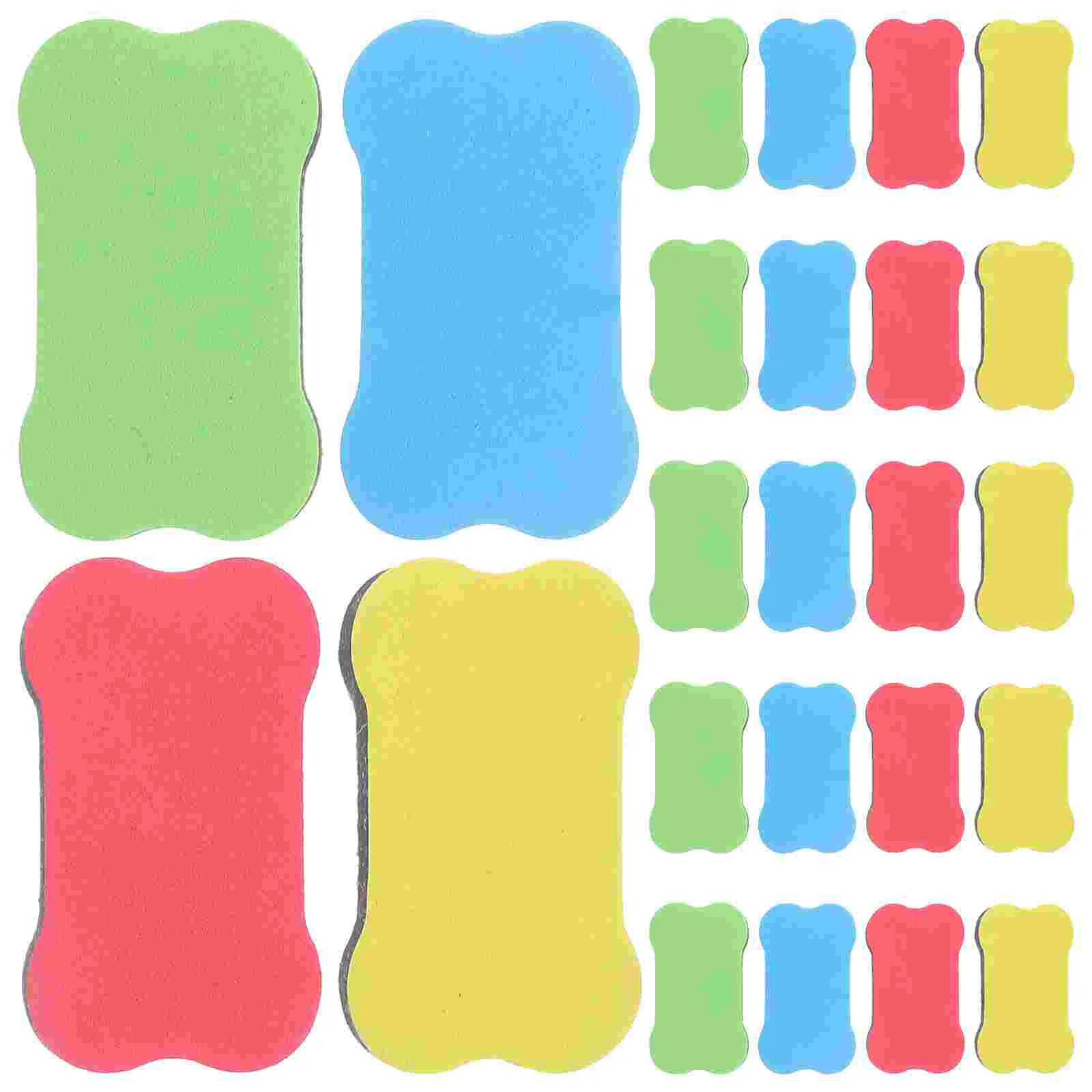 화이트 보드 지우개, 청소용 화이트 보드, 마그네틱 사무용품, 어린이 학교 용품, 24 PCs