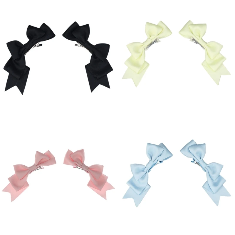 

A2ES 2 Pieces Large Hair Clip Sweet Bow Hair Barrettes for Girls Women Styling