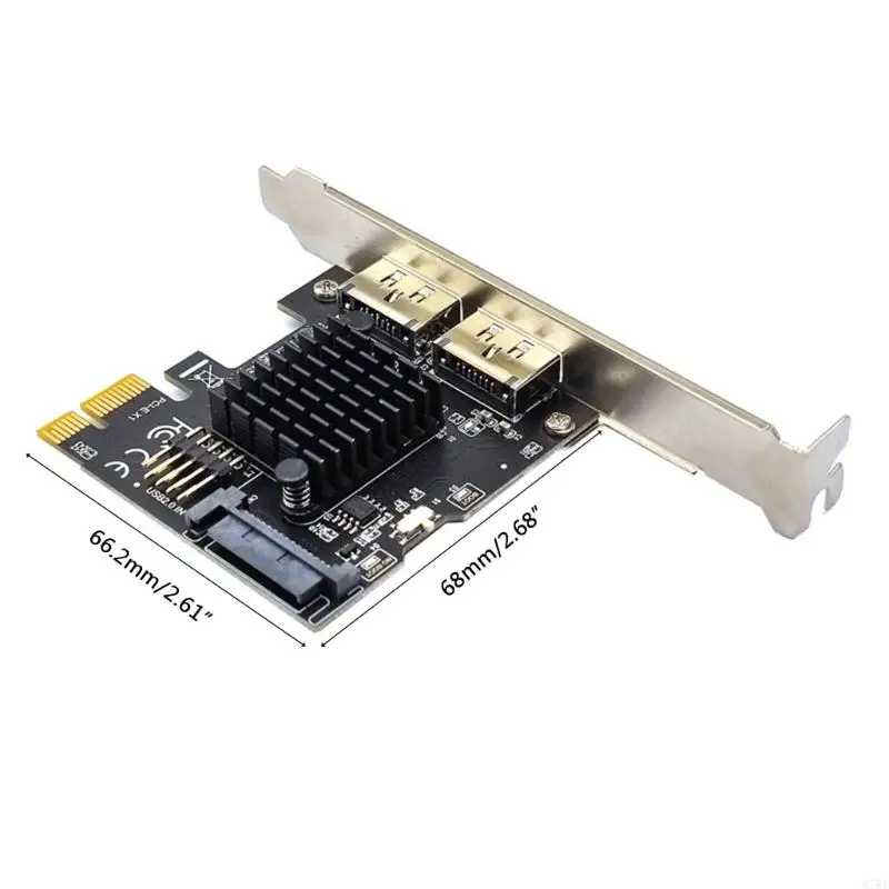 Desktop pci-e to Power eSATA+USB Expansion Card 6G Adapter Card Hard Disk PESATA Compliant with PCI-Express v2.0